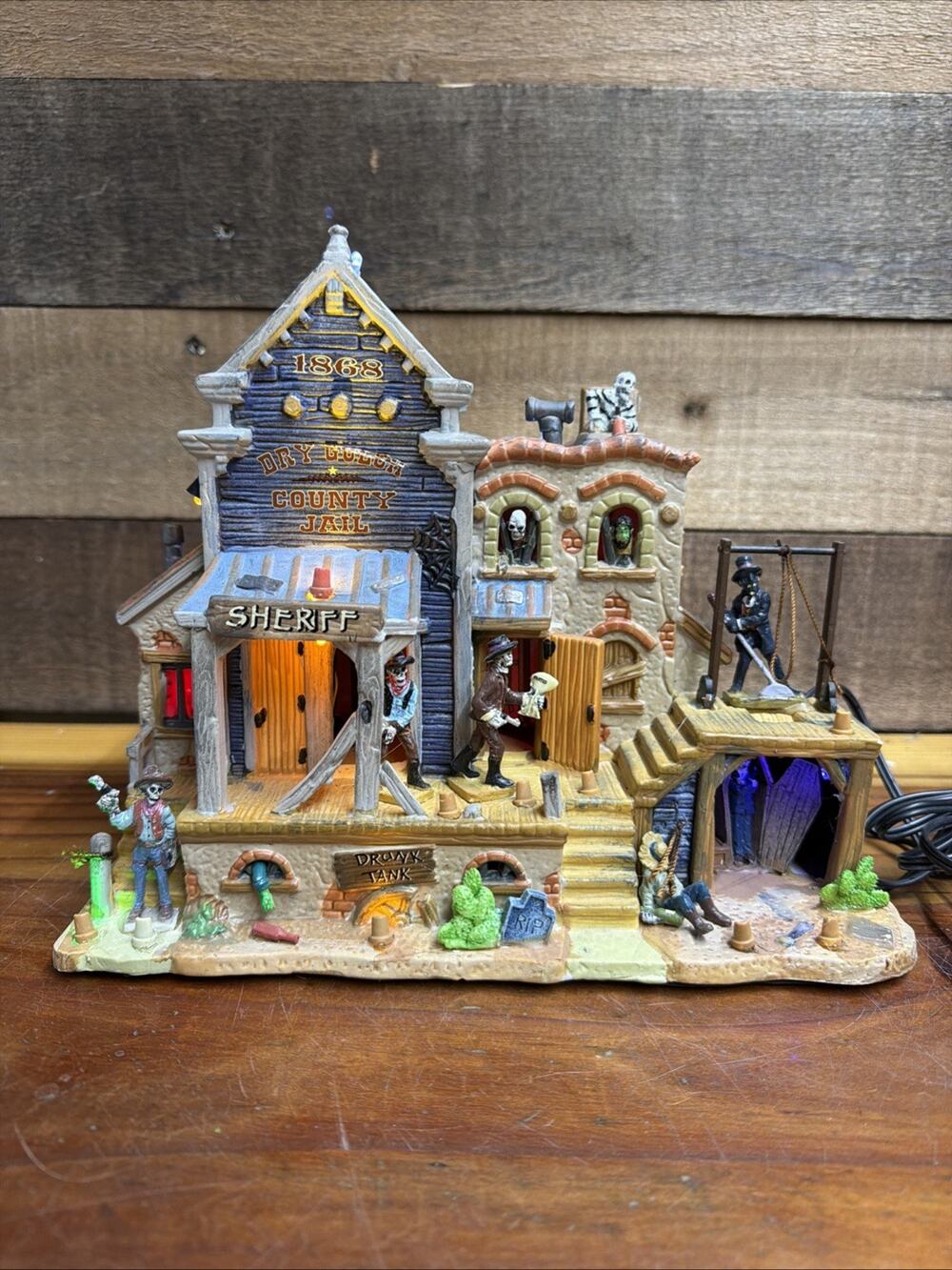 Lemax Spooky Town Dry Gulch County Jail In Box